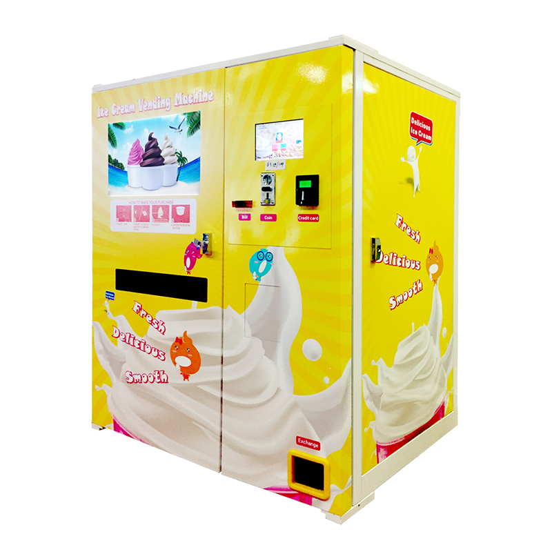 Máquina de venda automática de sorvete operada por moeda automática